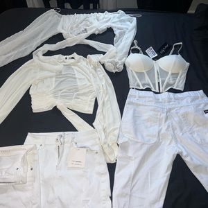 white teen clothes bundle